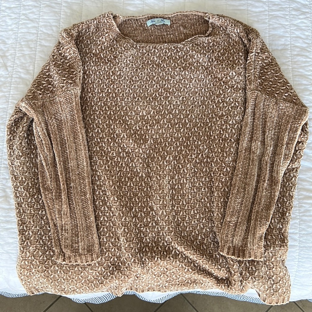 She + Sky cozy sweater